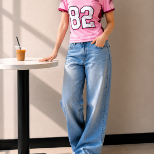 Pink Summer Sports Tee Front View