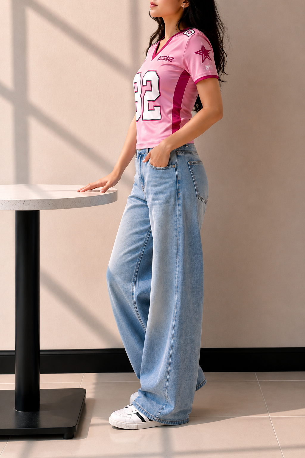 Pink Summer Sports Tee - Image 5